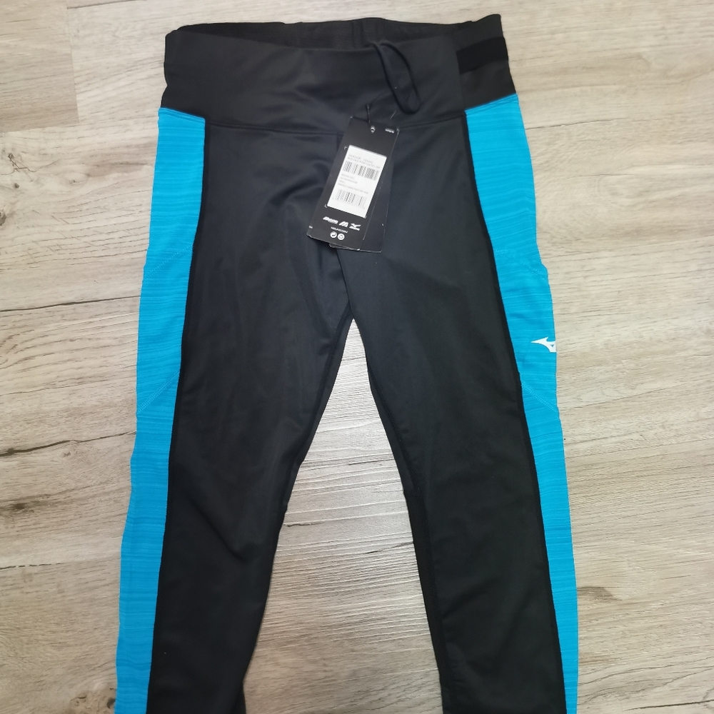 NWT, Mizuno run capris, cell pockets, small